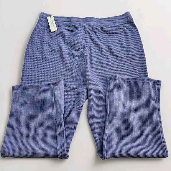 Calvin Klein Sweatpants Womens 3X Blue Waffle Thermal Active Lounge Performance - Picture 11 of 15